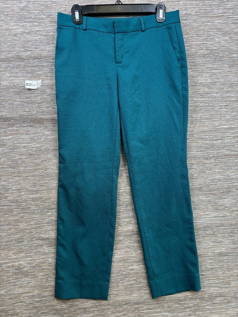 Banana Republic Avery Ankle Pants Womens Size 2 Green Mid Rise Casual